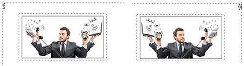 Ändern der Ausrichtung eines grafischen Objekts, das beim Ändern der Dokumentrichtung gespiegelt wird