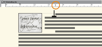 Größerer Einzug der ersten Zeile