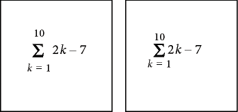 Positionieren der FrameMath-Elemente in einer Gleichung mithilfe der Feinpositionierung