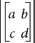 Ausgewählter Ausdruck zur Berechnung der Determinante einer Matrix