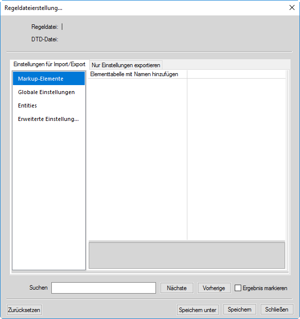 Verwenden der Lese-/Schreibregeldateierstellung FrameMaker