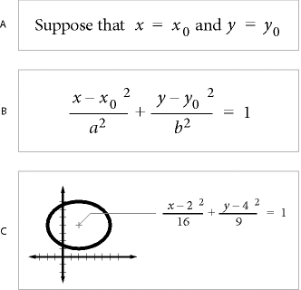 Platzieren einer Gleichung inline in einem Absatz, als eigenen Absatz oder in einer Grafik mit anderen Objekten