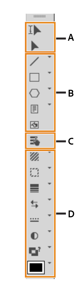Grafik-Symbolleiste in FrameMaker
