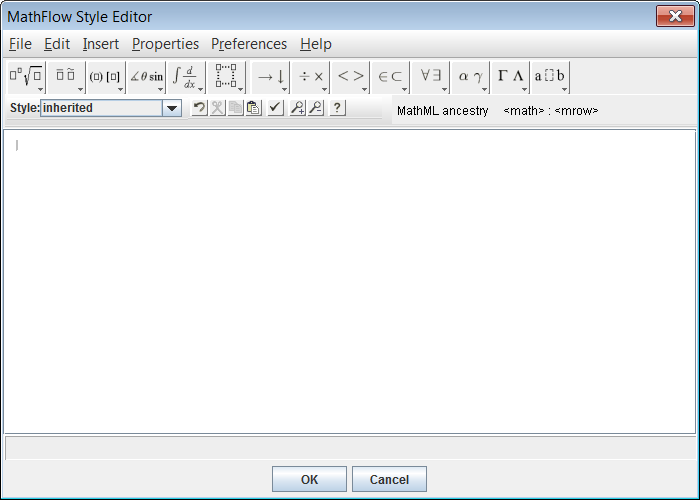 MathFlow™ Stil-Editor in FrameMaker