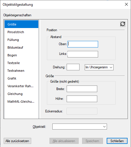 Objektstilgestaltung in Adobe FrameMaker