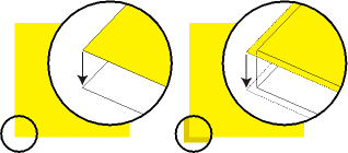 Illustration showingobjectwithout trapping and with trapping