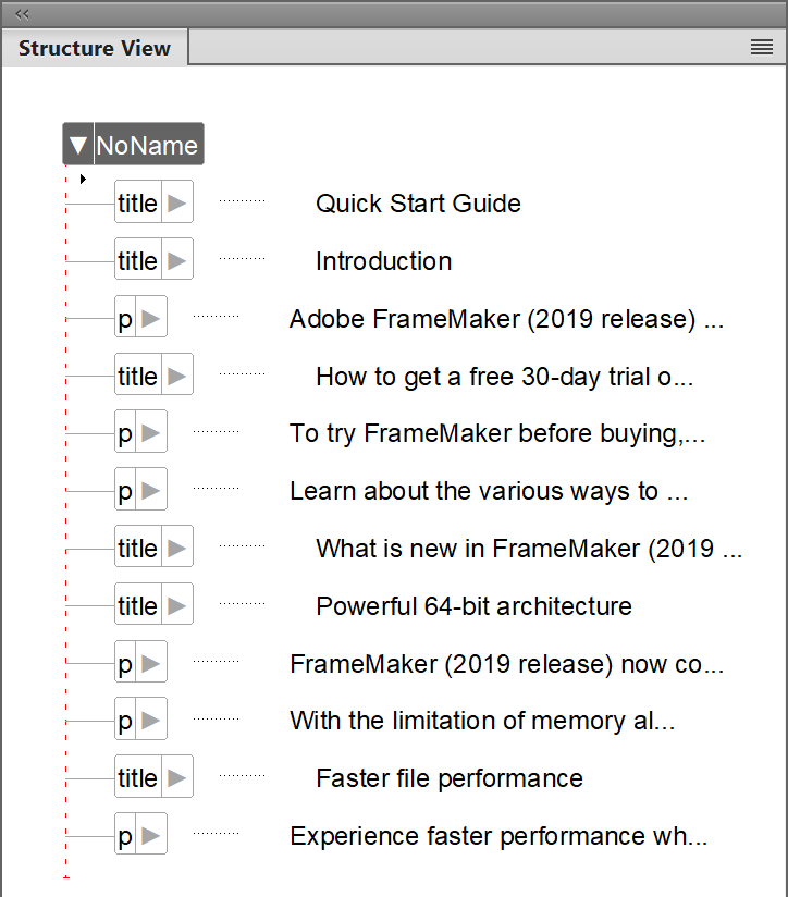 Converting an unstructured FrameMakerdocument to structured FrameMaker document – Step 1