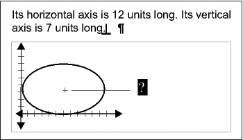 Equation in a graphic frame with other objects