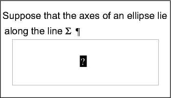 Creatingan inline equation using an element