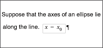 Shrink-wrapping a frame aroundan inline equation
