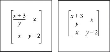 Example of Equal row heightsand Proportional row heights