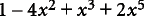 After orderingpolynomials in increasing powers of a selected variable