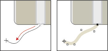 Drawing a freehand curve