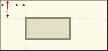 Specifying the offset from the top and left edges of the page or graphic frame in the Offset From area