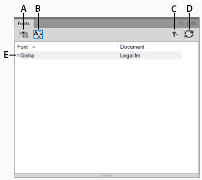 Identify the fonts used in a document using Fonts pod