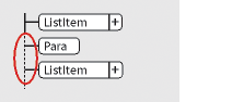 Invalidelement at a location in the Structure View