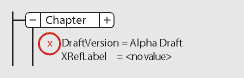 Invalid attributeof an element in the Structure View