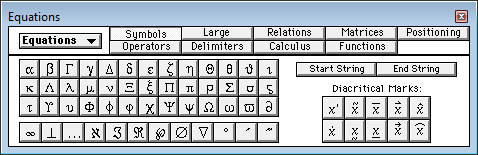 Equations pod in FrameMaker