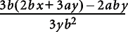 Adding the expression containing sum of more than two fractions twice