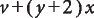 After factoring a selected term from only those terms that contain it