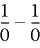 using Number Crunch displays NaN (Notal Number) for operations that result in undefined values for expression 1