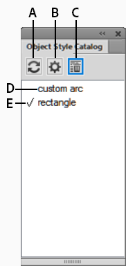 Object stylecatalogin Adobe FrameMaker