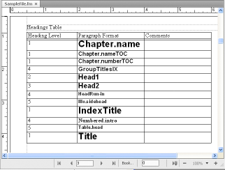 Using the HTML Mapping table on the HTML reference page