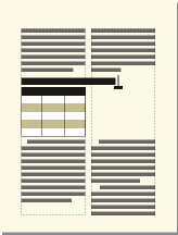 Anchoring a table in a spanning paragraph