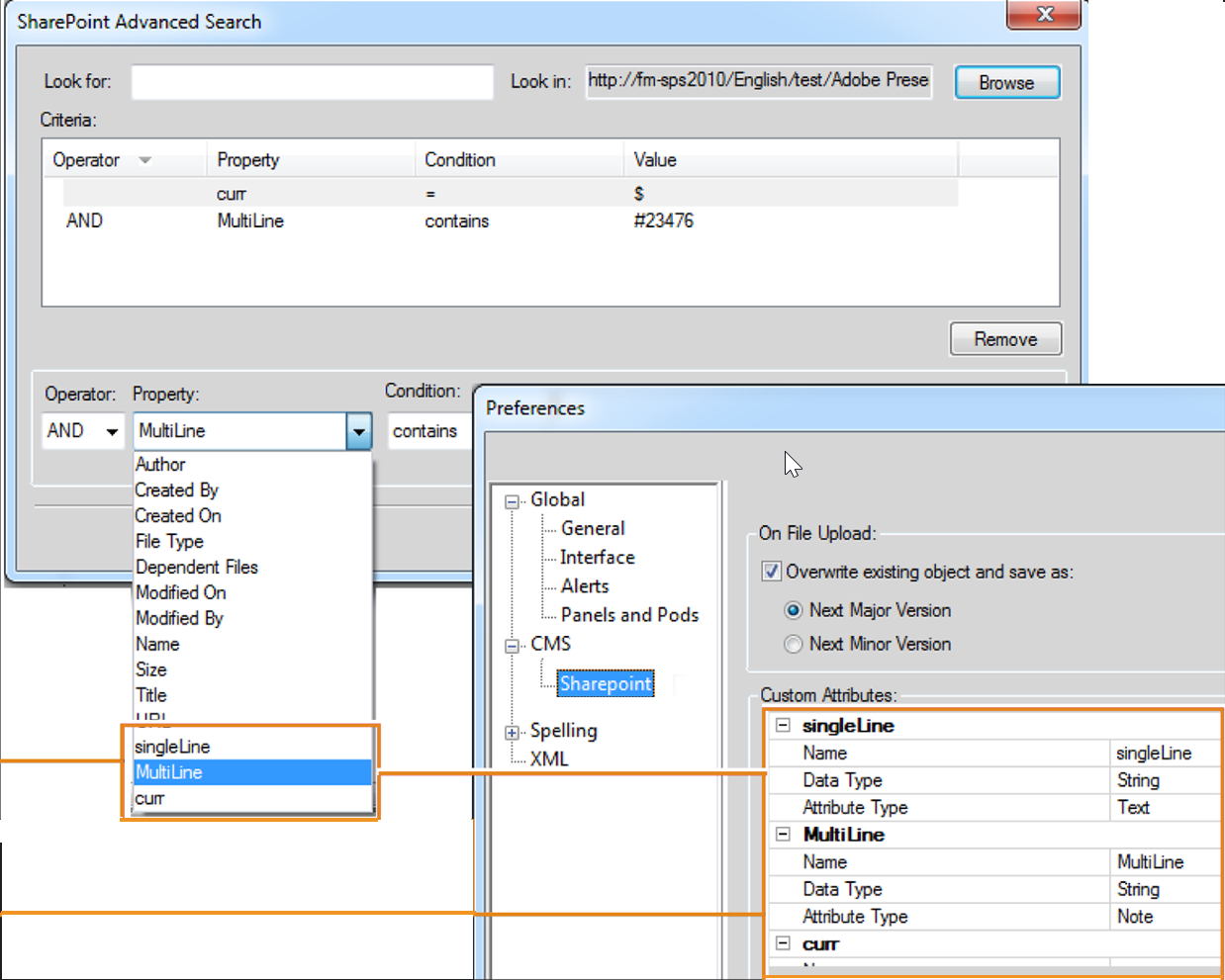 Addingcustomproperties in Microsoft SharePoint