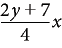 Result when insertion pointis after the equation or the whole equation is selected
