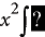 Result afterclicking the integral sign at an insertion point