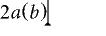 Before pressingdelete key to remove a delimiter at an insertion point