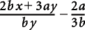 Adding theexpression containing sum of more than two fractions once