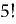 Selected expressionto compute the factorial of an integer