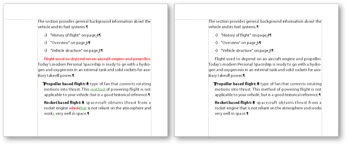 Making changes to the sourceFrameMakercontentandimportingthePDF review comments