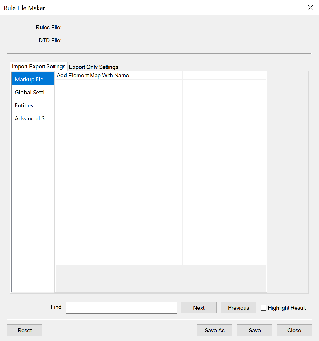 Using the read/writeRuleFileMakerin FrameMaker