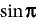 Result after clicking the sin function when an expression is selected