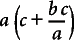 After factoring a selected term out of a product