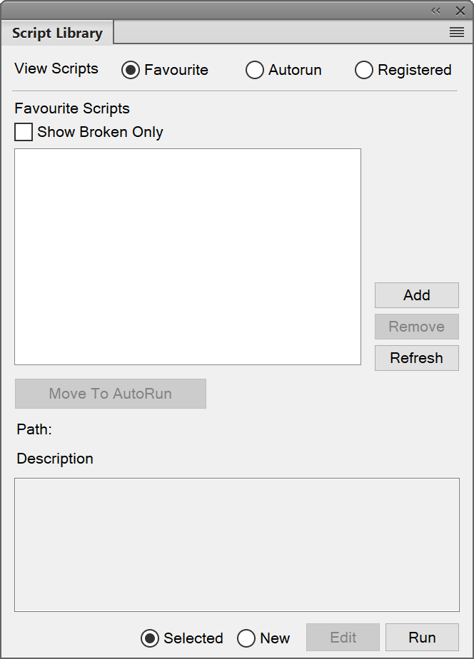 Managing scripts in FrameMaker using the Script Library