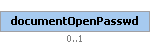 documentOpenPasswd Element (Optional, up to 1 element(s) allowed)
