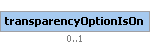 transparencyOptionIsOn Element (Optional, up to 1 element(s) allowed)