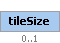 tileSize Element (Optional, up to 1 element(s) allowed)