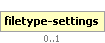 filetype-settings Element (Optional, up to 1 element(s) allowed)