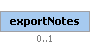 exportNotes Element (Optional, up to 1 element(s) allowed)