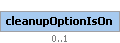 cleanupOptionIsOn Element (Optional, up to 1 element(s) allowed)