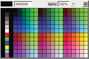 Selector de color en el cuadro de diálogo Seleccionar aspecto