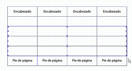 La tabla muestra las filas que se van a eliminar.