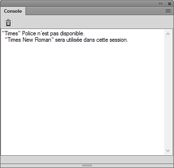 Console d’erreurs FrameMaker affichant des problèmes structurels et autres dans un document