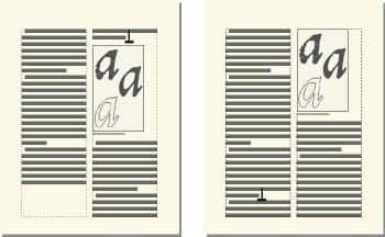 Cadre ancré flottant