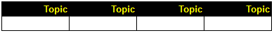 Tableau de relations par défaut (comprenant 4 colonnes et 1 ligne courante) dans Adobe FrameMaker